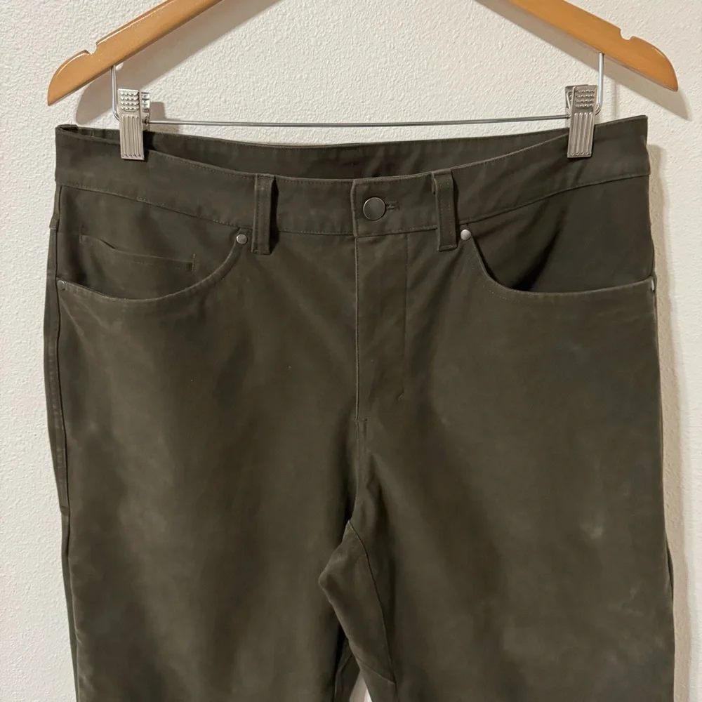 Lululemon ABC Relaxed-Fit Crop Pant Utilitech Dark Khaki Athleisure-33